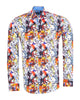 White Paint Splatter Shirt with Matching Handkerchief-Makrom