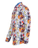 White Paint Splatter Shirt with Matching Handkerchief-Makrom