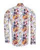 White Paint Splatter Shirt with Matching Handkerchief-Makrom