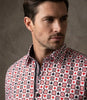 White Playing Card Symbols Print with Matching Handkerchief