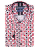 White Playing Card Symbols Print with Matching Handkerchief-Makrom