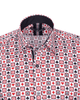 White Playing Card Symbols Print with Matching Handkerchief-Makrom