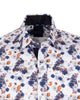 White Poppy Print with Matching Handkerchief-Makrom