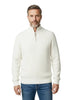 White Roll Neck Men`s Jumper-Makrom