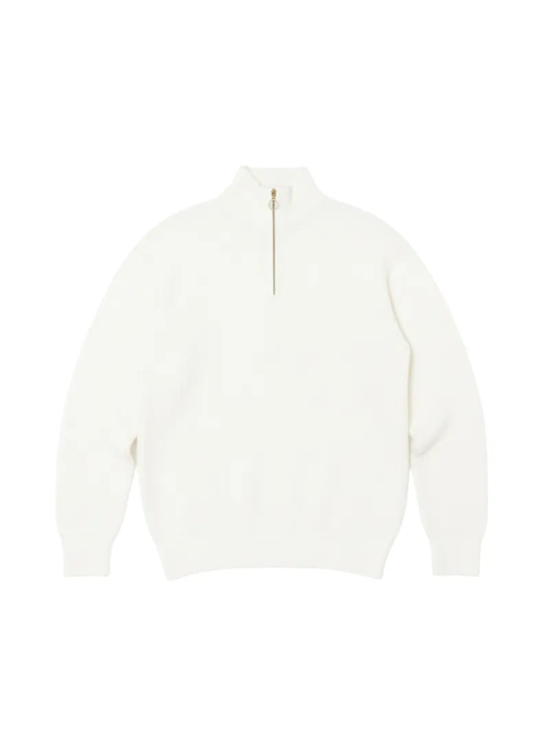 White Roll Neck Men`s Jumper-Makrom