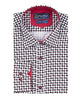 White Seed Print Shirt with Matching Handkerchief-Makrom
