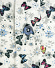 White Small Butterfly Print Men's Shirt-Makrom