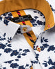 White Floral Print Men's Shirt