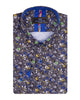 Yellow Colourful Floral Print Shirt-Makrom