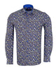 Yellow Colourful Floral Print Shirt-Makrom