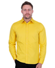 Yellow Plain Double Cuff Shirt-Makrom