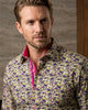 Yellow Colourful Leaf Print Shirt