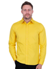 Yellow Plain Double Cuff Shirt