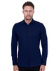 Navy Twill Classic Single Cuff Shirt