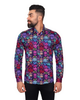 Purple Colourful Skull Print with Matching Handkerchief