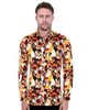 Horse Print Men's Shirt with Matching Handkerchief