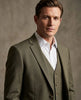 Khaki Classic Plain 3 Piece Men's Suit