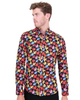 Sycamore Leaf Print Shirt with Matching Handkerchief