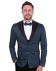Green Flora Contrasting Lapel Blazer & Waistcoat