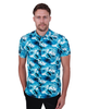 Dolphin Sea Wave Print Short Sleeve Shirt