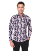 Colourful Daffodil Print Shirt with Matching Handkerchief