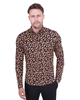 Floral Gold & Black Print Pure Cotton Shirt