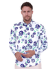 White Rose Neon Print Shirt