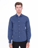 Dark Blue Dotted Mosaic Print Shirt