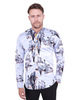 White Fashion Crust Print Shirt