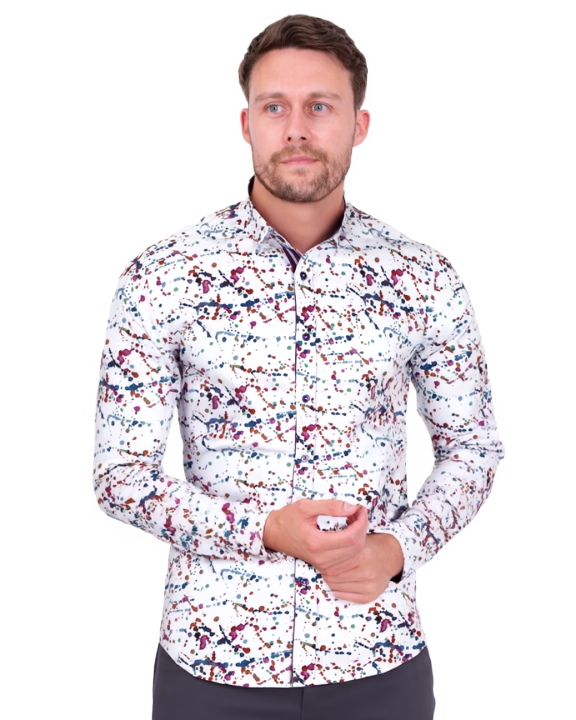 Pure Cotton Paint Splatter Print