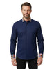 Navy Plain Shirt with Multicoloured Trim