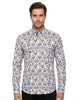 White Day of The Dead Skull Print Shirt with Matching Handkerchief
