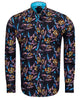 Turquoise Neon Floral Pure Cotton Print