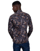 Camel Tartan Paisley Pure Cotton Shirts For Men