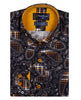 Camel Tartan Paisley Pure Cotton Shirts For Men