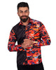 Black Abstract Paint Splatter Print Shirt