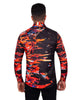 Black Abstract Paint Splatter Print Shirt