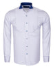 Royal Blue Fancy Dress Long Sleeve Bow Tie Shirt