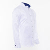 Royal Blue Fancy Dress Long Sleeve Bow Tie Shirt