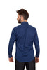 Dark Blue Classic Print Fashion Shirt