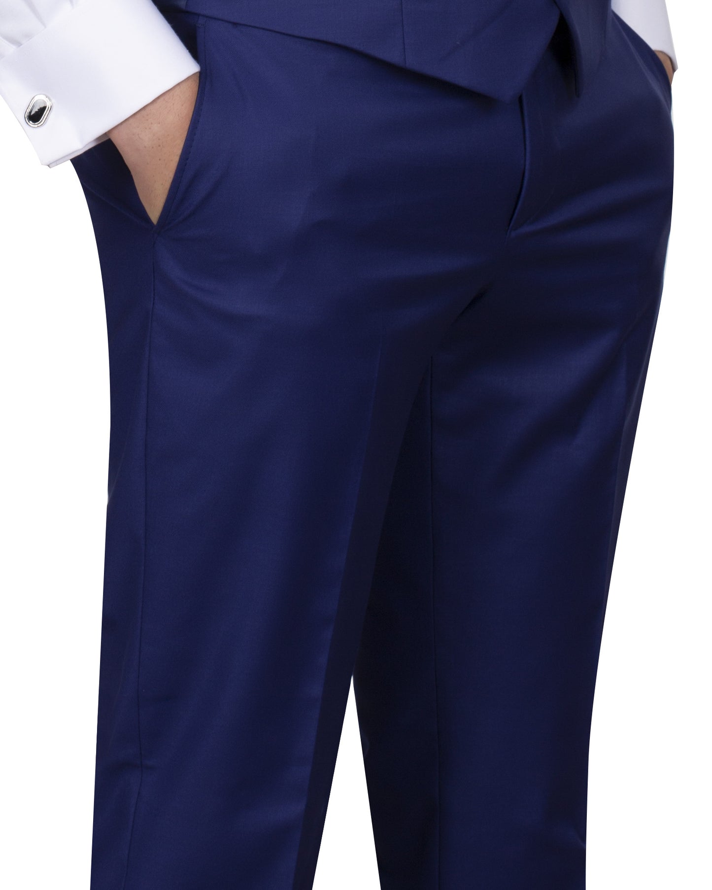 Royal Blue Plain Suit Trouser