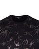 Flying Bird Printed Short Sleeved T-Shirt