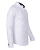 Black Pleated Dress Shirt with Bow Tie