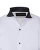 Black Pleated Dress Shirt with Bow Tie