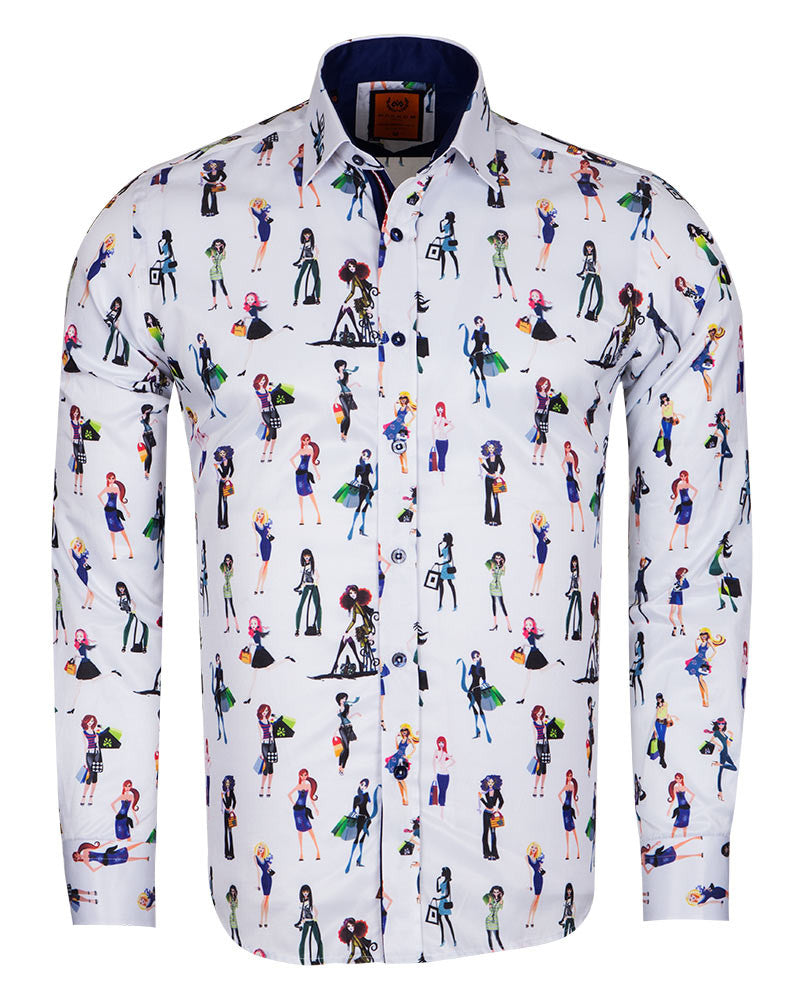 Cartoon Doll Print Shirt