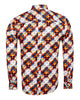Orange Pure Cotton Dotted Print