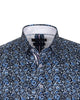 Blue Floral Print Pure Cotton Shirt