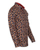 Floral Gold & Black Print Pure Cotton Shirt