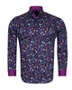 Purple Colourful Floral Print Pure Cotton Shirt