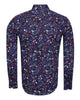 Purple Colourful Floral Print Pure Cotton Shirt